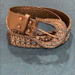 SILVER WESTERN BELT